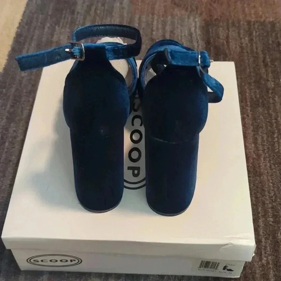 Scoop Women's Velvet Platform Heeled Sandals Size 7.5 - Picture 6 of 6